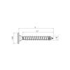 SPAX Wirox Rear Wall Screw Without Lens 4.0 x 25 Torx 20 Silver Pack of 300 view 3