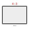 Demeras Projection Screen 60-100 Inch Portable Foldable Non-Crease Projector Curtain Projection Screen 4:3 for Outdoor Camping Movie (100 inch) view 4