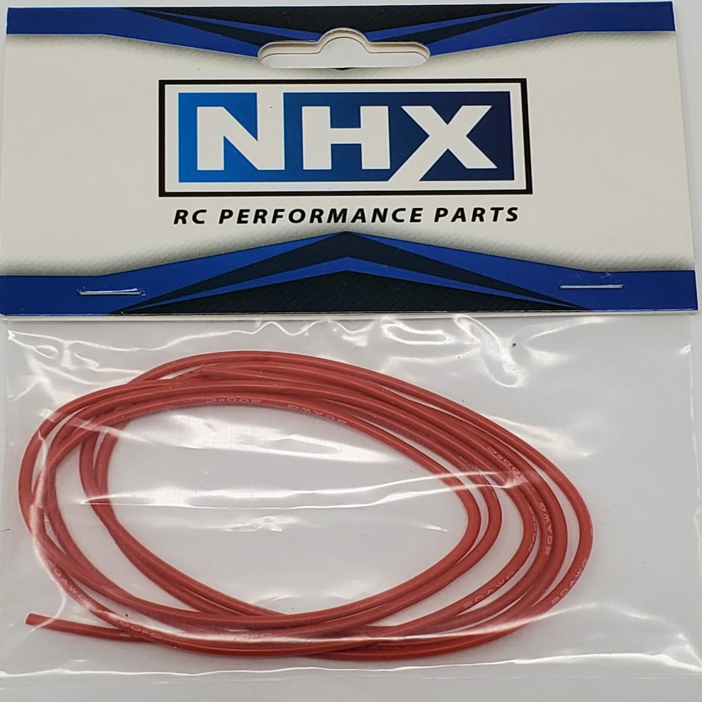 NHX RC Pro Silicone Wire 20 AWG Gauge 3 FT Red