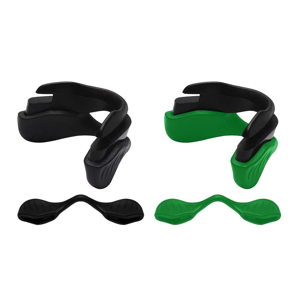 Replacement Nosepieces Accessories for Oakley EV Zero Series Sunglasses, Black & Green