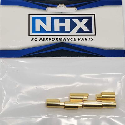 NHX 6.5mm Gold Plated Bullet Adapter Connector Female 6Pcs/Bag