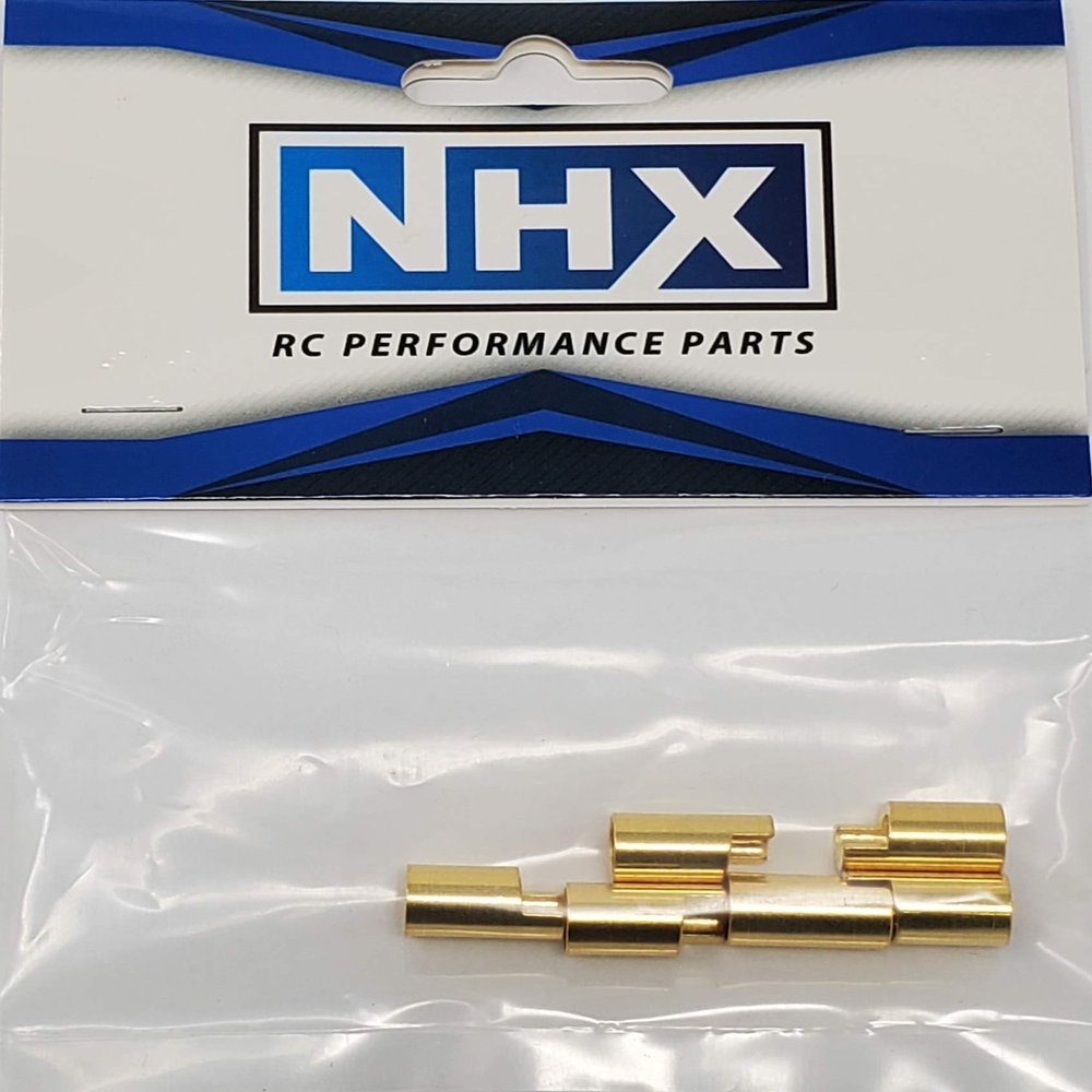 NHX 6.5mm Gold Plated Bullet Adapter Connector Female 6Pcs/Bag