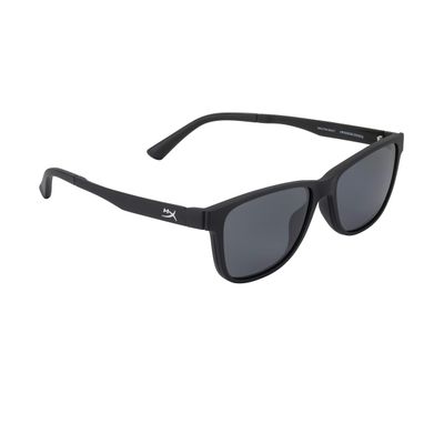 HyperX Spectre React - Gaming Eyewear, Blue Light Blocking Glasses, UV Protection, Ultem Frame, Crystal Clear Lenses, Microfiber Bag, Hard Case Small w/Polarized Clip Black