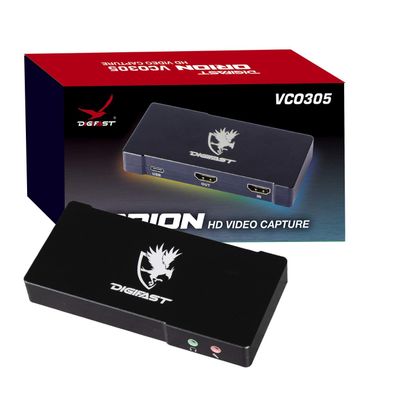 Digifast Orion, Full HD 1080p@60Hz, Plug and Play, Highly Compatible, Live Streaming and Recording Video Capture Device with Zero Added Delay