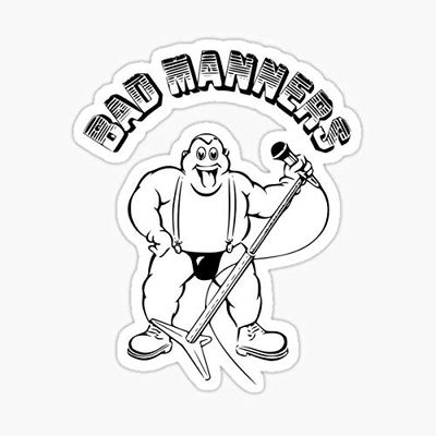 2Tone Ska Legend Bad Manners Sticker - Sticker Graphic - Auto, Wall, Laptop, Cell, Truck Sticker for Windows, Cars, Trucks