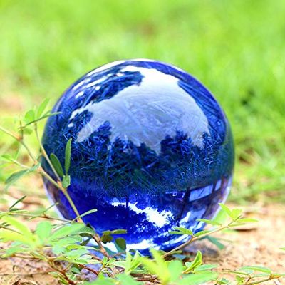 Chandelier Crytal K9 Dark Blue Crystal BallCrystal Stand Glass Sphere For Home Decoration Ball Wedding Souvenir - (Color: 50mm/ Size: no base)