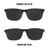 HyperX Spectre React - Gaming Eyewear, Blue Light Blocking Glasses, UV Protection, Ultem Frame, Crystal Clear Lenses, Microfiber Bag, Hard Case Medium/Large w/Polarized Clip Crystal Grey view 3