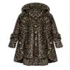 Andongnywell Ladies Button Plush Tops Hooded Loose Cardigan Women's Jacket Solid Color Pullover Tunic Tops (Leopard 2,Medium) view 1
