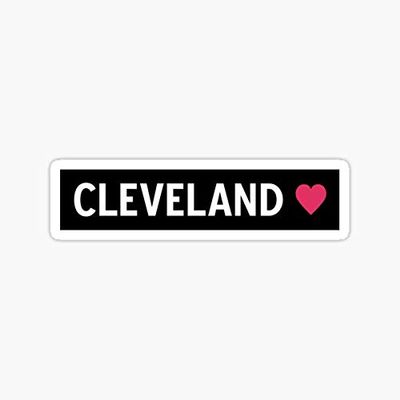 Cleveland Sticker - Sticker Graphic - Auto, Wall, Laptop, Cell, Truck Sticker for Windows, Cars, Trucks