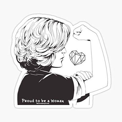 Proud to Be A Woman Sticker - Sticker Graphic - Auto, Wall, Laptop, Cell, Truck Sticker for Windows, Cars, Trucks
