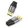Cablecc Mini DisplayPort 1.4 8K 60hz Female Adapter Ultra-HD UHD 4K 144hz to DP Male 7680 * 4320 for Video PC Laptop TV view 2