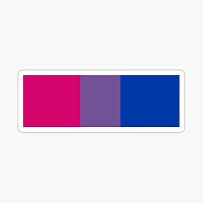 Bi Pride Flag Sticker - Sticker Graphic - Auto, Wall, Laptop, Cell, Truck Sticker for Windows, Cars, Trucks