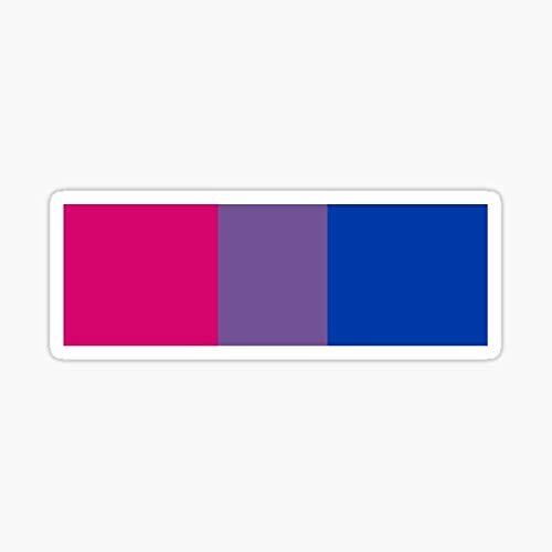Bi Pride Flag Sticker - Sticker Graphic - Auto, Wall, Laptop, Cell, Truck Sticker for Windows, Cars, Trucks