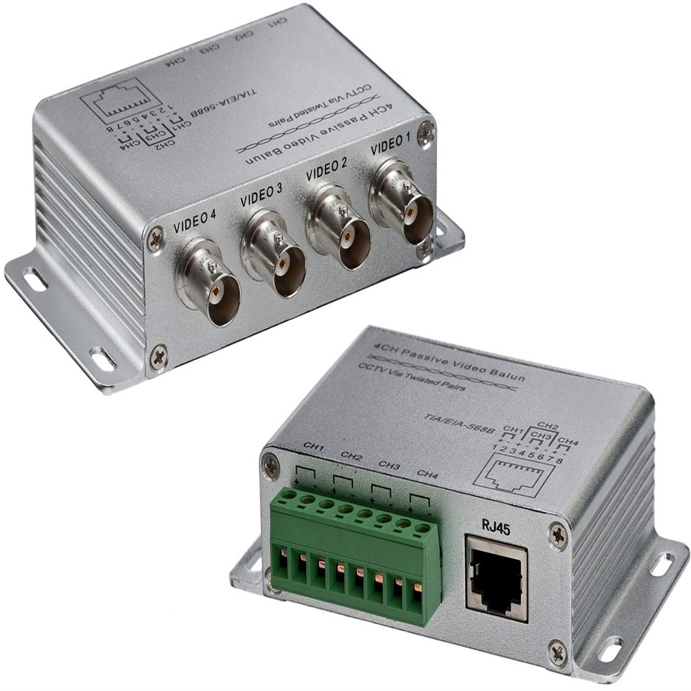 Triplett GEM TRB-8BNCSTRJ45 8-Channel Passive Transceiver Box - BNC Female to RJ45 or Screw Terminal