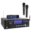 Pyle 3000W Bluetooth USB Home Theater Preamp AM/FM Stereo Receiver System with 2 Wireless Mics - Bundle Combo with 4x 3.5" 300W Indoor/Outdoor Black Waterproof Speakers, 16 Gauge 50 Feet Speaker Wire view 2