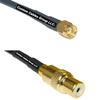 3 feet RG58 RP-SMA Male to RCA Female RF Pigtail Coaxial Cable view 1