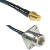 10 feet RG58 RP-SMA Female to N Flange Female RF Pigtail Coaxial Cable view 1