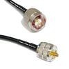 25 feet RG58 N Male to PL259 UHF Male RF Pigtail Coaxial Cable view 1