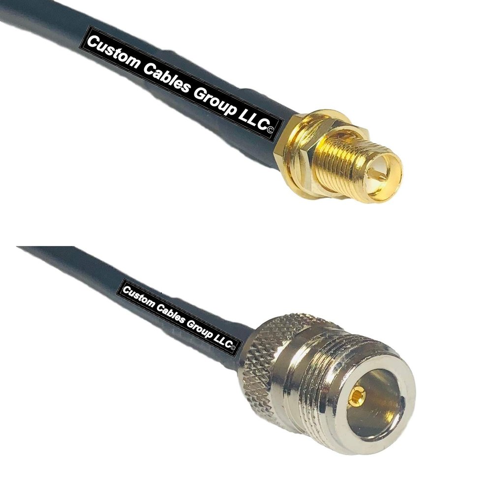 10 feet RG58 RP-SMA Female to N Female RF Pigtail Coaxial Cable