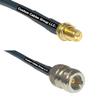 10 feet RG58 RP-SMA Female to N Female RF Pigtail Coaxial Cable view 1