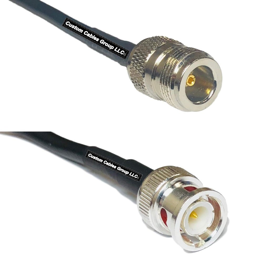 25 feet RG58 N Female to BNC Male RF Pigtail Coaxial Cable