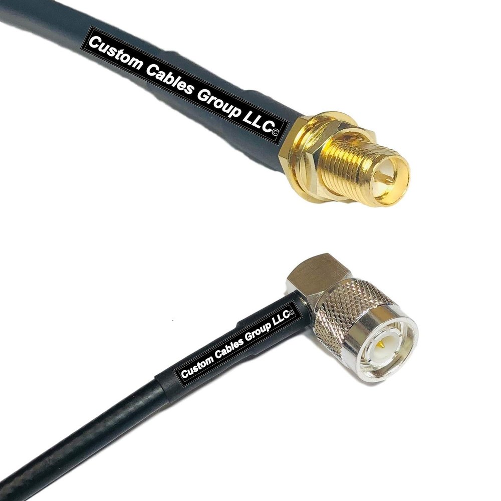 10 feet RG58 RP-SMA Female to TNC Male Angle RF Pigtail Coaxial Cable