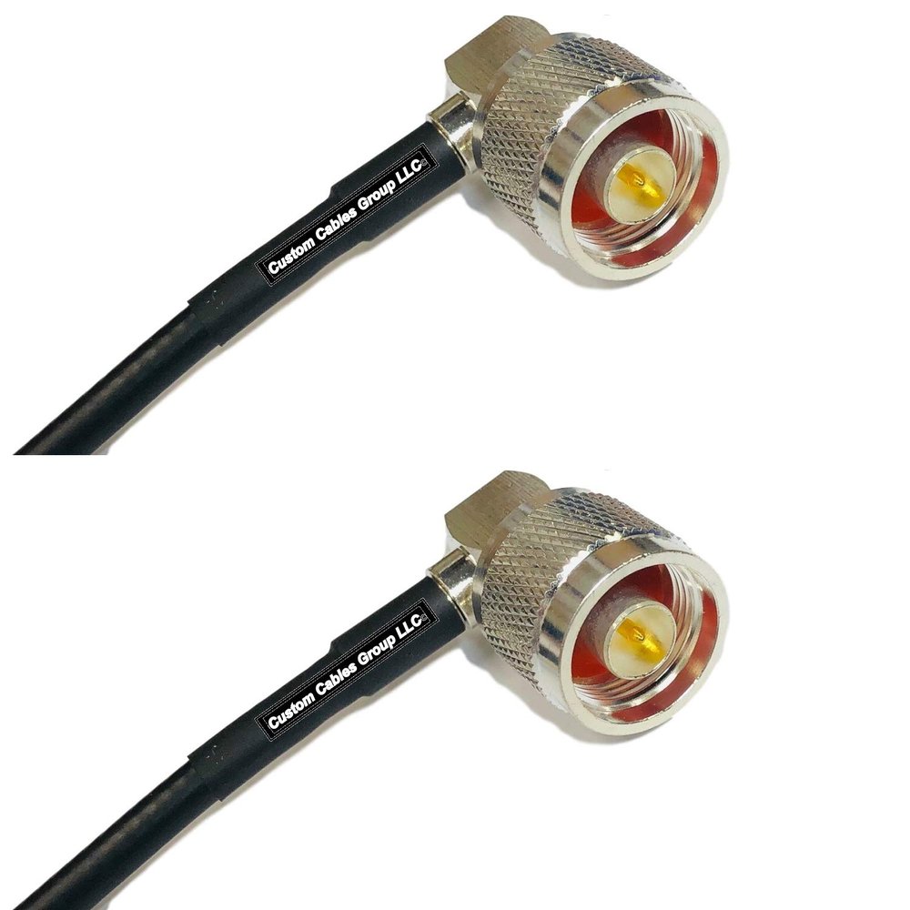 10 feet RG58 N Male Angle to N Male Angle RF Pigtail Coaxial Cable