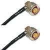 10 feet RG58 N Male Angle to N Male Angle RF Pigtail Coaxial Cable view 1