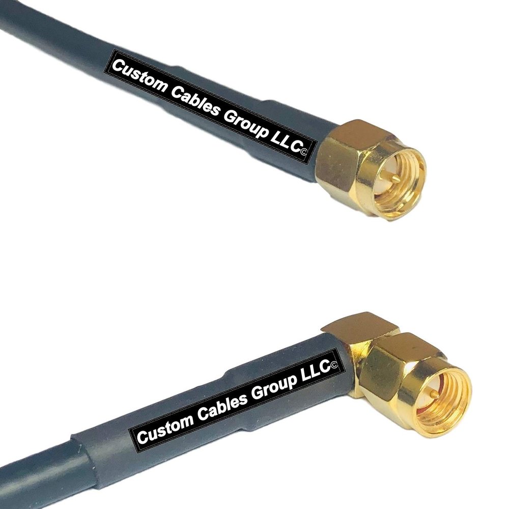 10 feet RG58 SMA Male to SMA Male Angle RF Pigtail Coaxial Cable