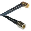 25 feet RG58 RP-SMA Male Angle to QMA Male RF Pigtail Coaxial Cable view 1