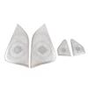 4PCS Stainless Steel Car Coaxial Speaker Cover Grill Car Door Speaker Cover Compatible with Tesla Model 3 2017-2021 view 1
