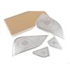 4PCS Stainless Steel Car Coaxial Speaker Cover Grill Car Door Speaker Cover Compatible with Tesla Model 3 2017-2021 view 3