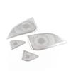 4PCS Stainless Steel Car Coaxial Speaker Cover Grill Car Door Speaker Cover Compatible with Tesla Model 3 2017-2021 view 4