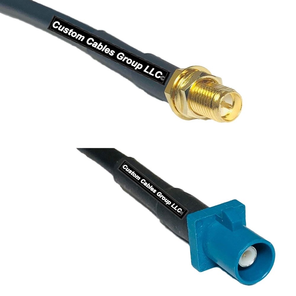 10 feet RG58 RP-SMA Female to Fakra Z Male RF Pigtail Coaxial Cable