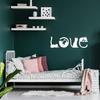 Vinyl Wall Art Decal - Cat Love - 10" x 33" - Trendy Inspirational Super Cute Cats Design Quote Sticker For Pets Lovers Living Room Kids Room Office Business Veterinary Storefront School Decor (White) view 2