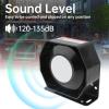 ePathChina DC12V 200W 18 Sound Loud Car Warning Alarm Police Siren Horn Speaker with MIC System and Remote Control view 3