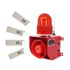 AC 110V Wireless Remote Control Alarm Siren Horn w/ ? Remotes Industrial Sound Light Alarm Security Siren Horn Alarm Waterproof Emergency Strobe Warning Light 120dB Outdoor Indoor (1 Alarm+4 remotes) view 1