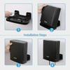 Wall Mount Holder for ASUS ZenWiFi AX Whole-Home Tri-Band Mesh WiFi 6 System (XT8)(CT8)(XT9),Simple and Sturdy Wall Mount Holder Stand Bracket by HOLACA (1 Pack, Black) view 3