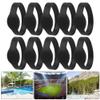 Valentine's Day Carnival Silicone Wristband Card, Moisture-proof Waterproof Shock-proof RFID Wristband, 10pcs IC for Foot Bath Centers Fitness Clubs Swimming Pool Sauna Clubs(black) view 3