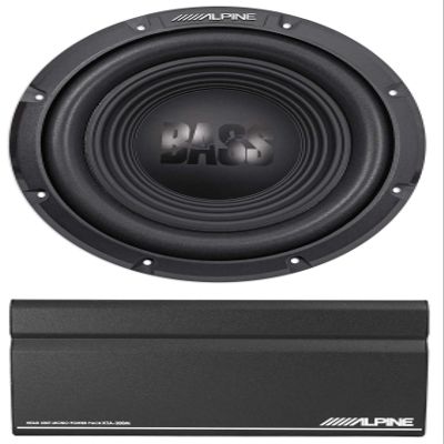 Alpine W10S4 10" 750w Car Audio Subwoofer Sub+Mono Amp Power Pack Amplifier