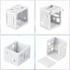 6 Pack 1 Inch Mini Blind Brackets White Window Blinds Headrail Mounting view 3
