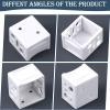 6 Pack 1 Inch Mini Blind Brackets White Window Blinds Headrail Mounting view 4