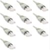 100 Feet Cat6 Slim Ethernet Network Patch Cables Gray RJ45 m/m (10 Pack) view 1