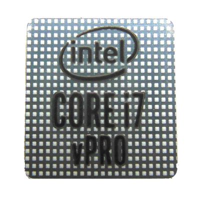 Intel Core i7 vPRO Sticker 14 x 14mm / 9/16" x 9/16" [1076]
