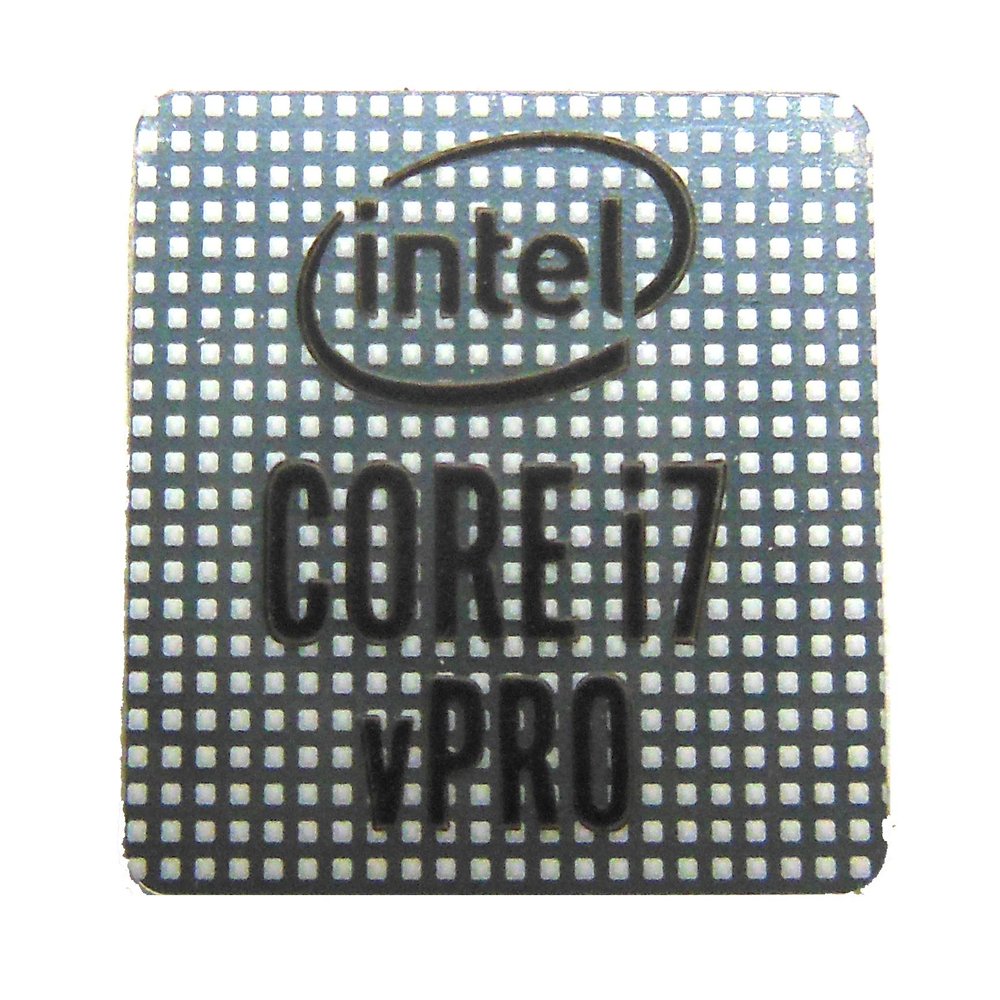 Intel Core i7 vPRO Sticker 14 x 14mm / 9/16" x 9/16" [1076]
