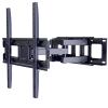 Full Motion TV Wall Mount Bracket, Dual Articulating Swivel Extension Arm for Most 26-55 Inch LED, LCD, OLED Flat Curved TVs with Max VESA 400x400mm, Holds up to 99 lbs by ERGO TAB, Black (EBMF3) view 1