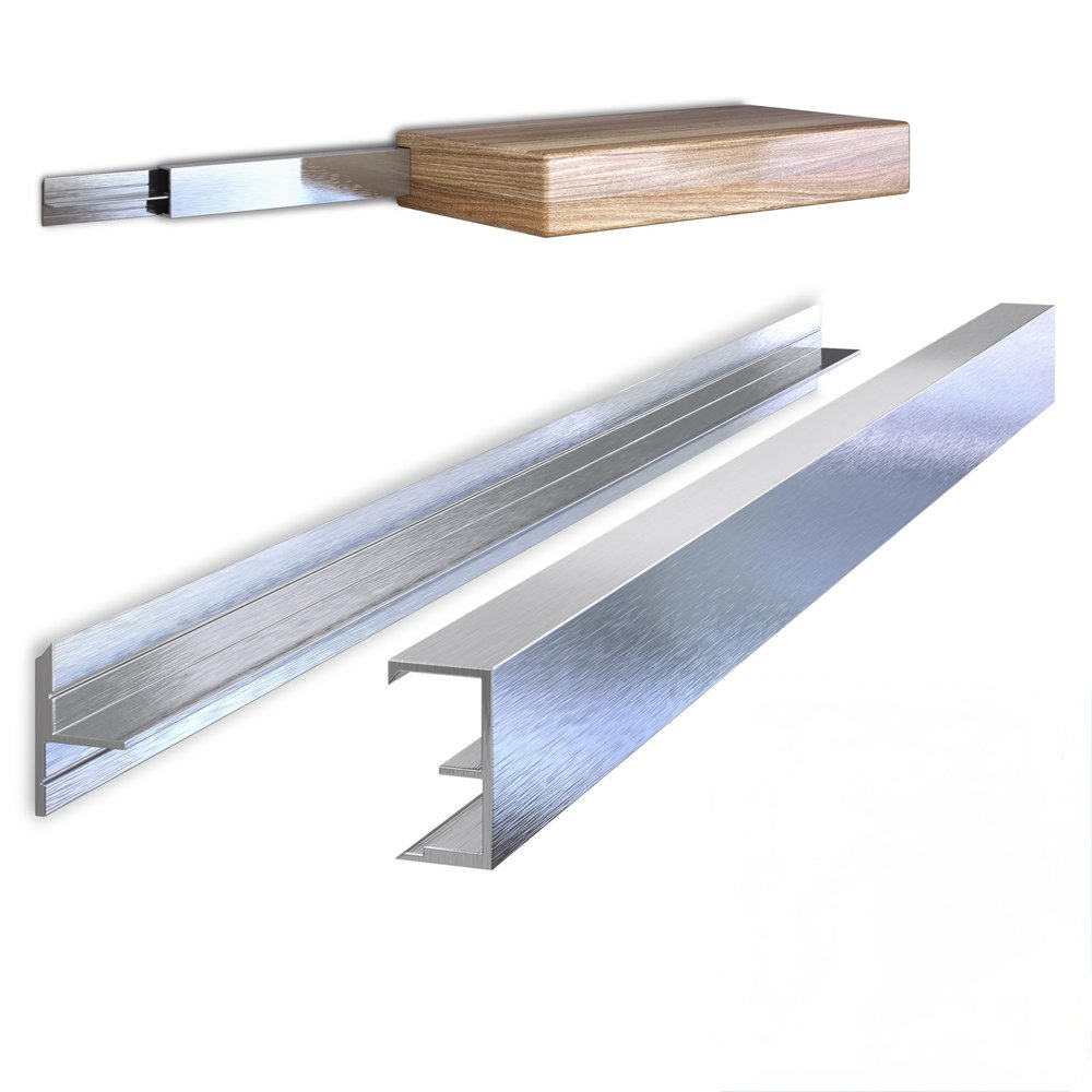 Hovr Solutions Classic 47" (4-Foot) Aluminum Floating Shelf Bracket System, 300LB Load Capacity, Hidden Support Bracket Up to 63 Shelf, 1-Pack