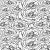 Ceramic Decals - Rose Buds (Black, 19 x 13 inch) view 1