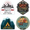 R and R Imports Beckley West Virginia Souvenir 4-Inch Each Vinyl Decal Sticker 4-Pack view 1