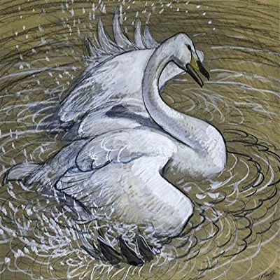 CHARLES TUNNICLIFFE : Swan : Archival Quality Art Print